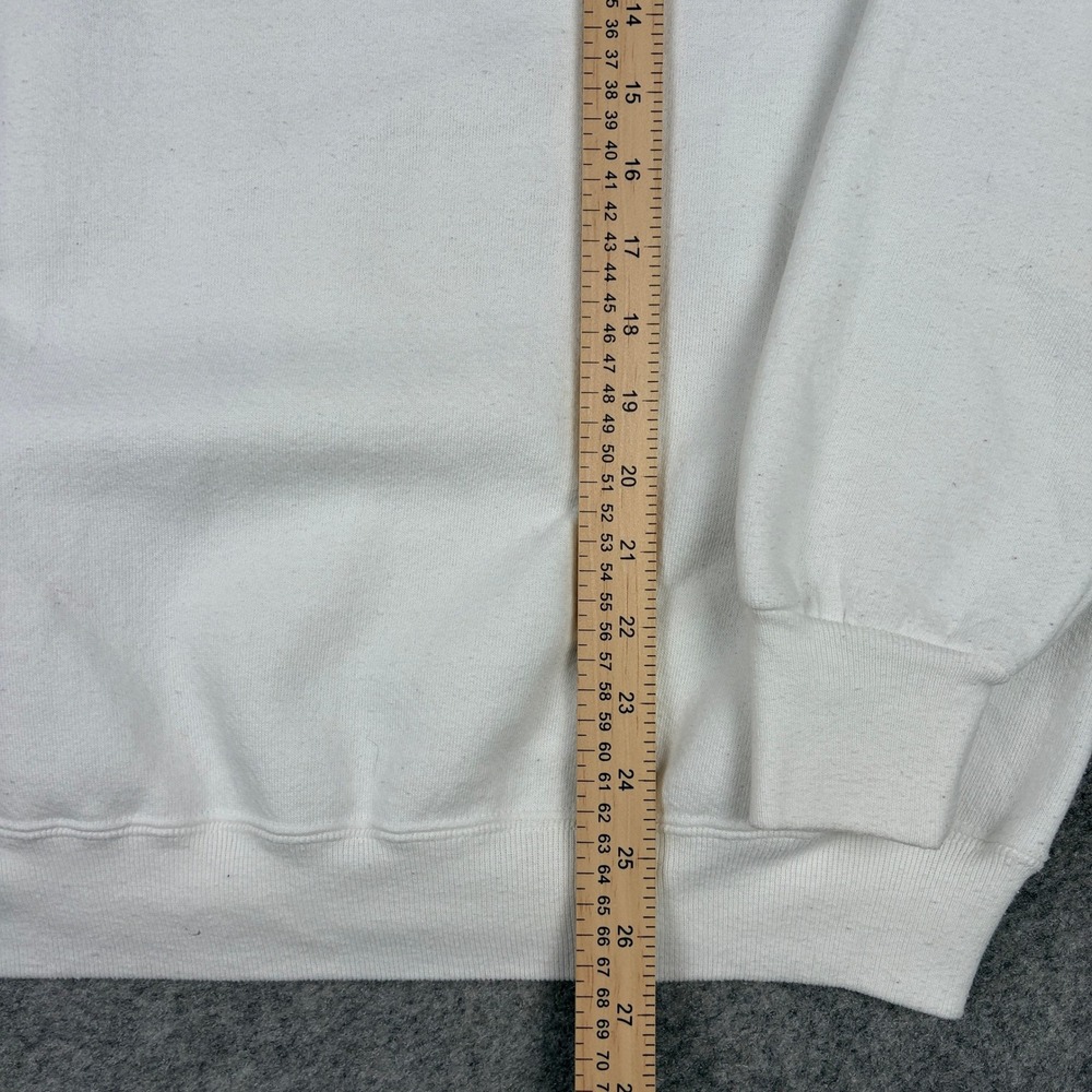 Russell Athletic Sweatshirt Mens L White Vintage 80s Train Graphic‎ Made In USA - Picture 10 of 13